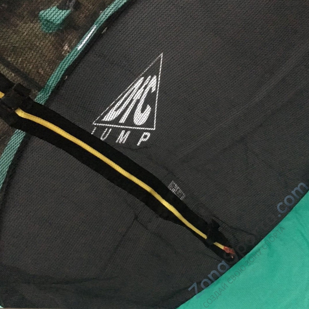 Батут DFC Jump 14ft складной, c сеткой, цвет green