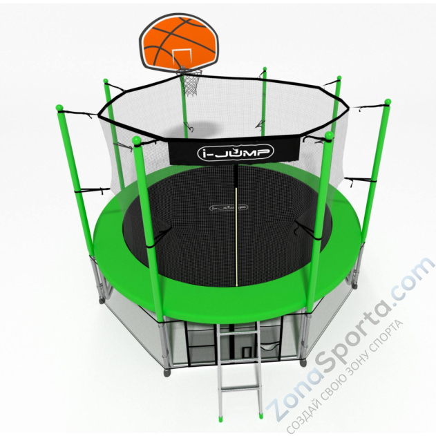 Батут i-Jump Basket 14ft green