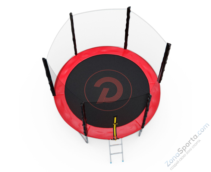 Батут с сеткой DFC Pelpo 8ft с лестницей, Red