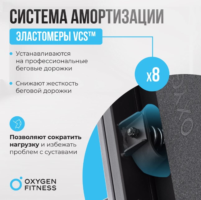 Беговая дорожка полукоммерческая Oxygen Fitness Cobalt LCD PRO