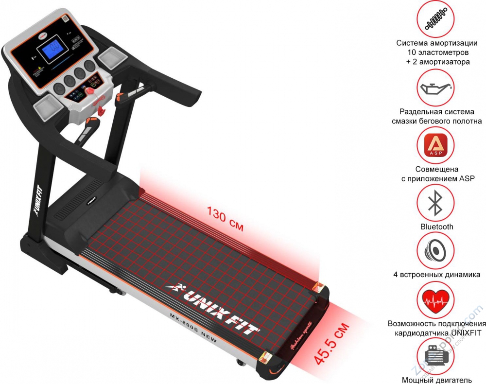 Беговая дорожка Unix Fit MX-800S