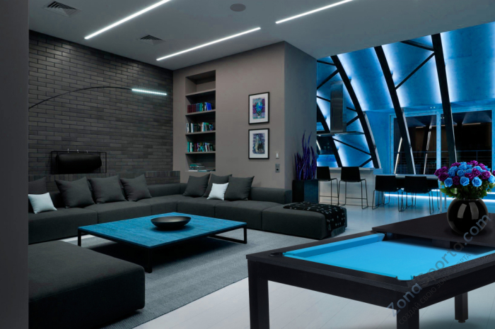 Бильярдный стол Лофт шпон 6 фт