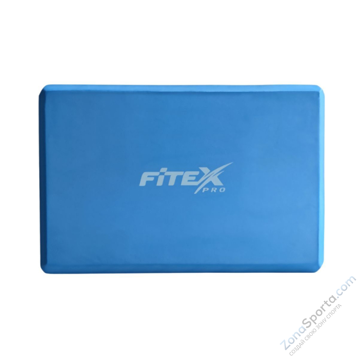 Блок для йоги синий 23х15х7.6 см Fitex FTX-1219