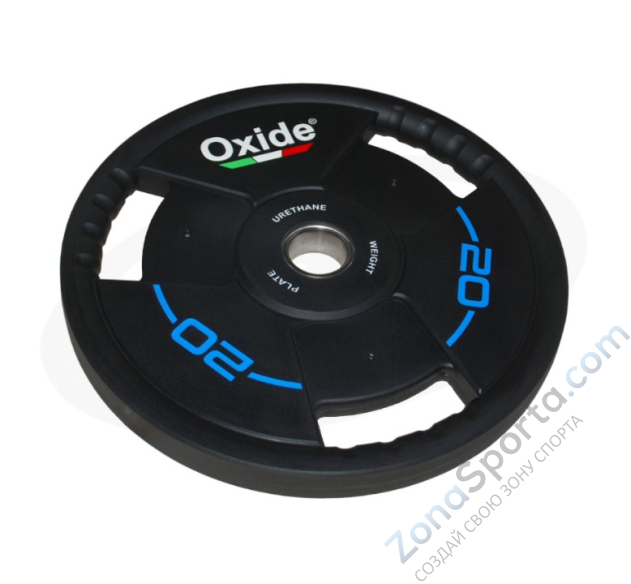 Черный олимпийский полиуретановый диск Oxide OWP02 20 кг