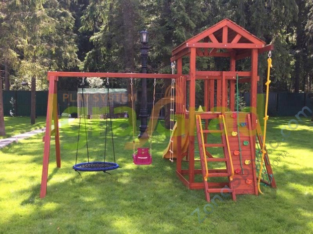 Деревянная детская площадка для дачи Igragrad Панда Фани Gride с рукоходом