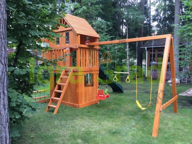 Деревянная детская площадка для дачи Igragrad Шато 2