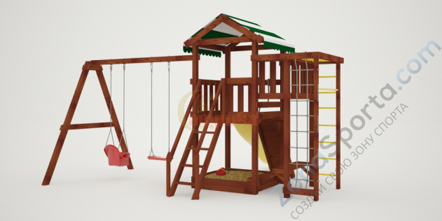 Детская площадка Савушка Мастер 3 (Махагон)