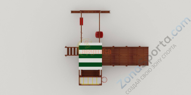 Детская площадка Савушка Мастер 4 (Махагон) 4 сезона