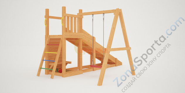 Детская площадка Савушка Мастер 6 с качелями (4 сезона)