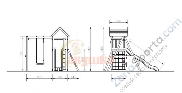 Детская площадка Савушка Мастер 7