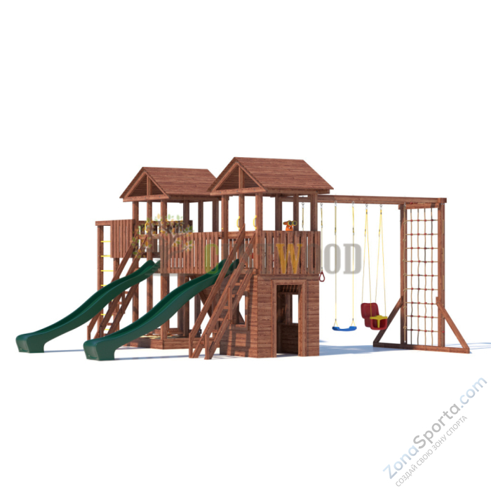 Детская деревянная игровая площадка для улицы дачи CustWood Active 13