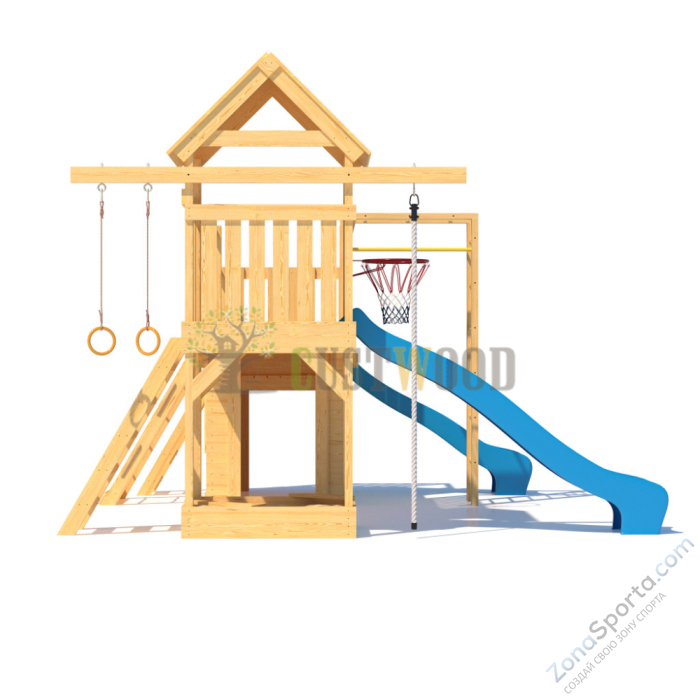 Детская деревянная игровая площадка для улицы дачи CustWood Scout S11