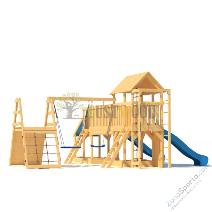 Детская деревянная игровая площадка для улицы дачи CustWood Scout S12