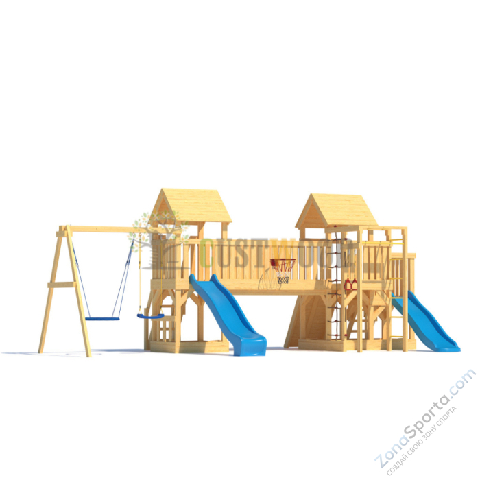 Детская деревянная игровая площадка для улицы дачи CustWood Scout S13