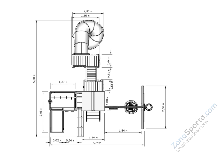 Детская игровая площадка IgraGrad X5