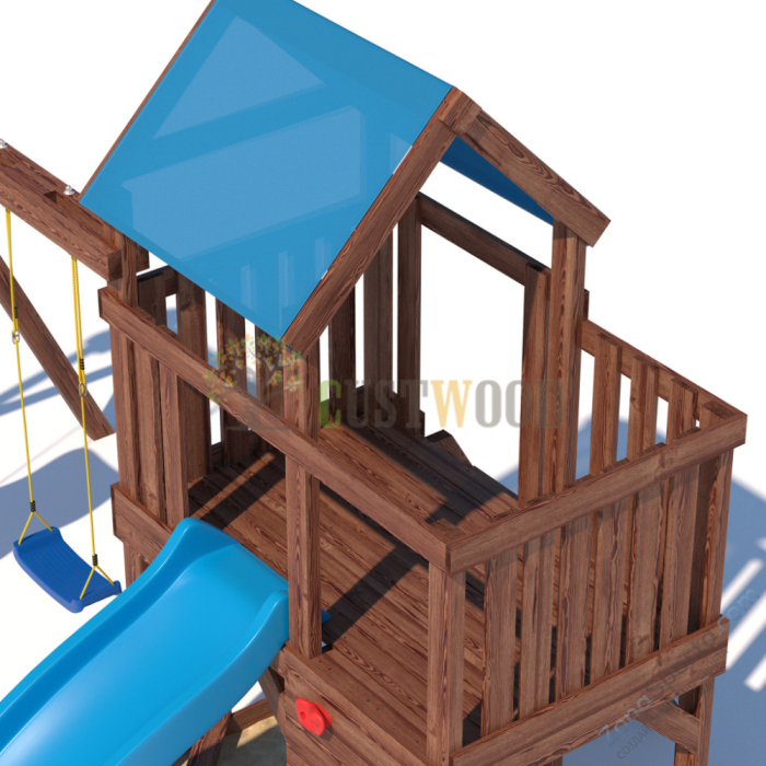 Детская деревянная игровая площадка для улицы дачи CustWood Scout SC3