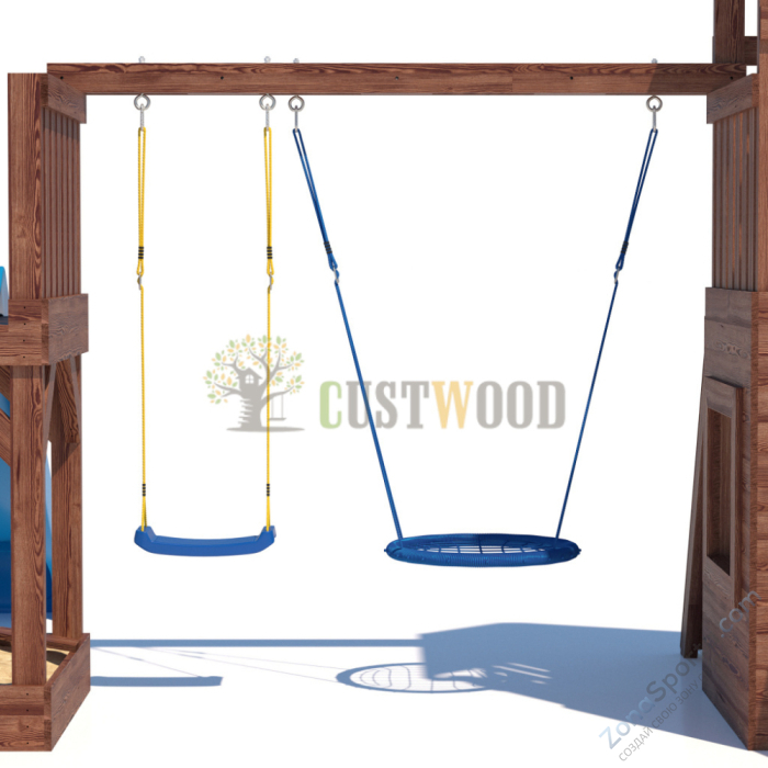 Детская деревянная игровая площадка для улицы дачи CustWood Scout SC9