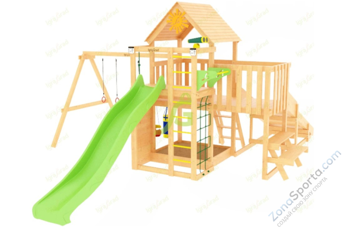 Детская площадка IgraGrad Крафт Pro 1 с зимней горкой