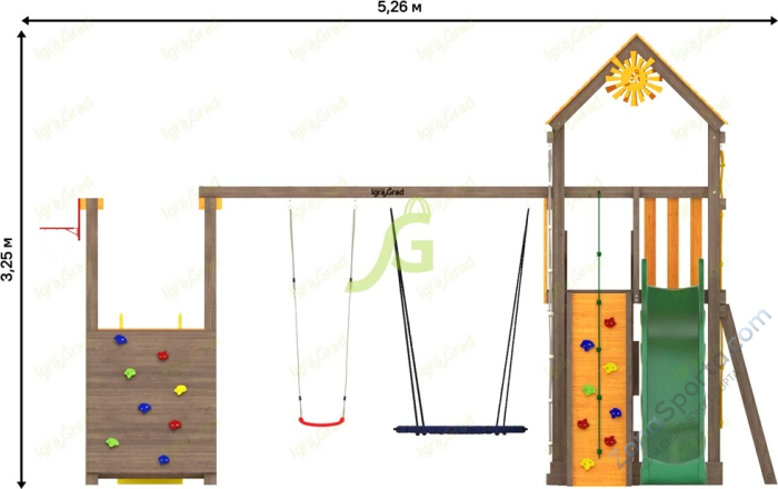 Детская площадка IgraGrad Панда Фани Gride мод.1