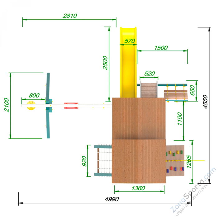 Детская площадка Пикник Лэйк Стэйдж 1