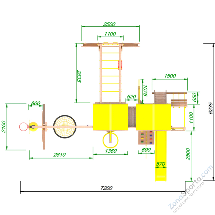 Детская площадка Пикник Оптимус Пацифик
