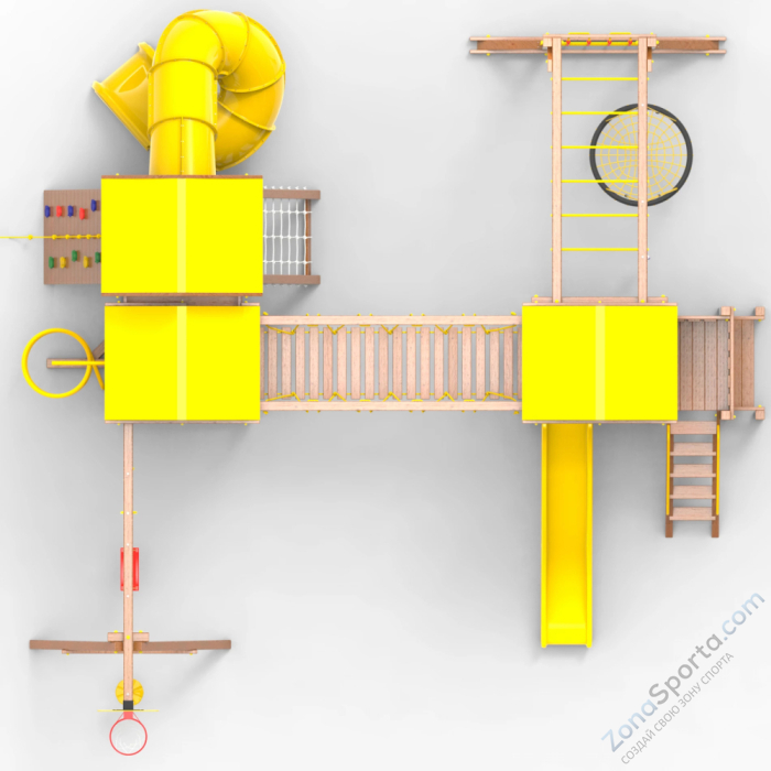 Детская площадка Пикник Оптимус Стэйдж К с винтовой трубой