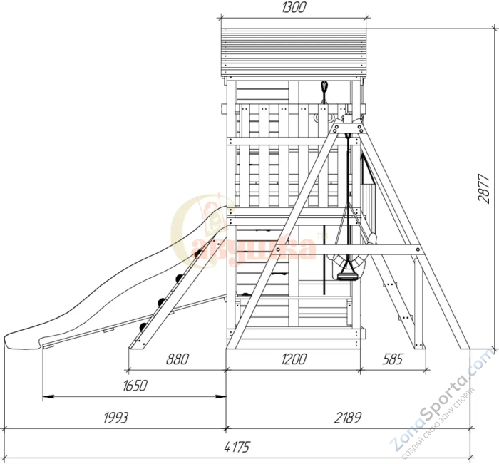 Детская площадка Савушка Мастер 3 Семейная