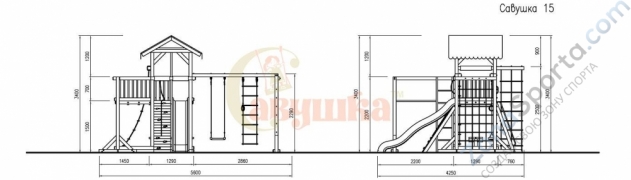 Детская площадка Савушка 15