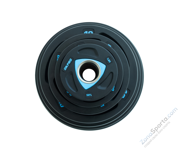 Диск олимпийский полиуретановый OKPRO OK2037-1500 15 кг