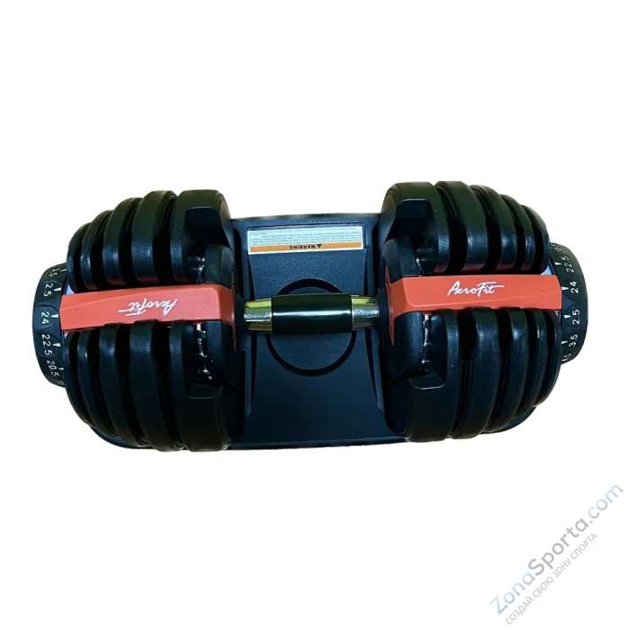  Гантель регулируемая от 2,5 кг до 24 кг Aerofit AFGRB-24KG