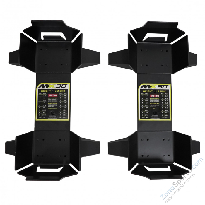 Гантели регулируемые MX Select MX30, вес 3.4-13.9 кг, 2 шт