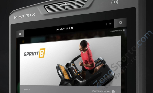 Горизонтальный велоэргометр Matrix Performance с консолью Touch