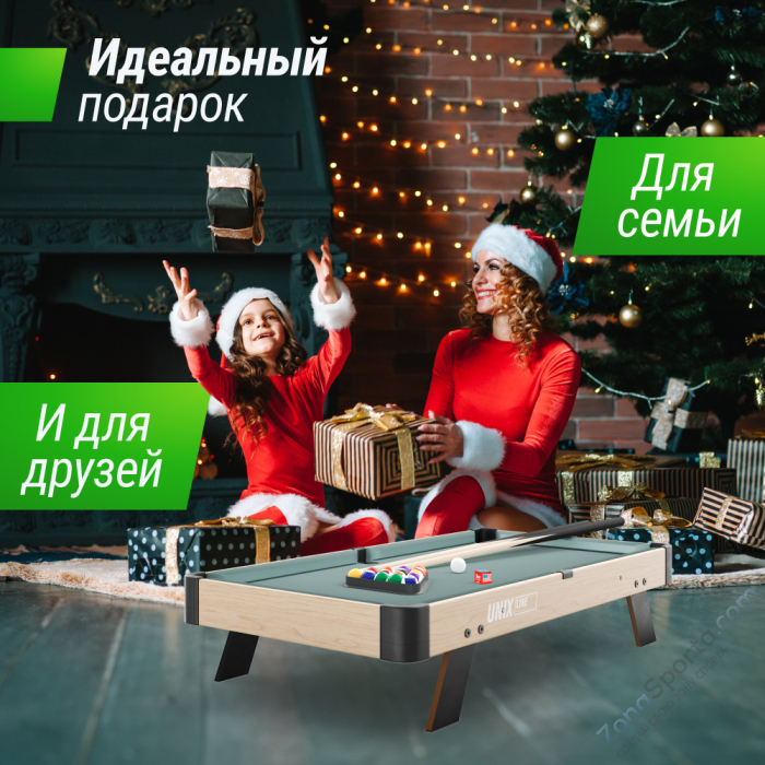 Игровой стол Unix Line Мини Бильярд настольный (88х47 cм) Wood