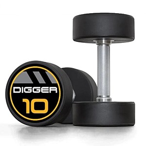 Комплект полиуретановых гантелей 10 пар Hasttings Digger от 2,5 до 25 кг