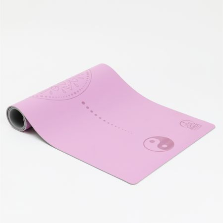 Коврик для йоги INEX Yoga PU Mat TPE c гравировкой сиреневый