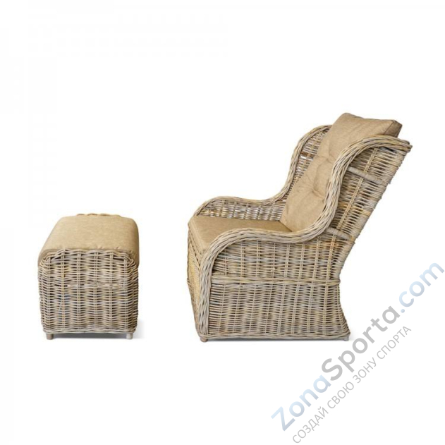 Кресло с подставкой для ног Kubu KM-2000