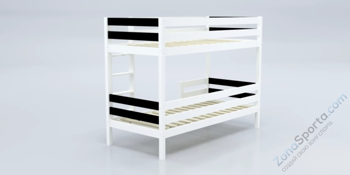 Кровать детская двухъярусная Савушка-01 80х160 Nero (черный)