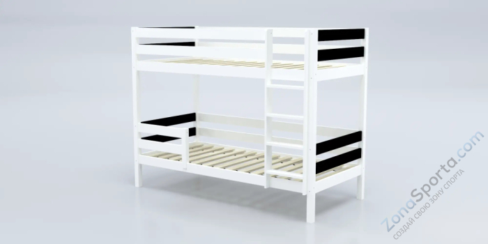 Кровать детская двухъярусная Савушка-01 90х200 Nero (черный)