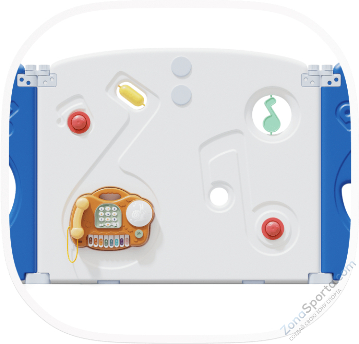 Манеж Unix Kids Supreme Music 200x200 Blue с качелями