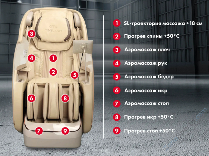 Массажный комплекс Oto Centurion Pro Zen CN-01 Песочный