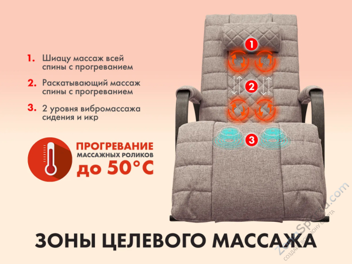 Массажное кресло качалка Fujimo Soho Deluxe Капучино