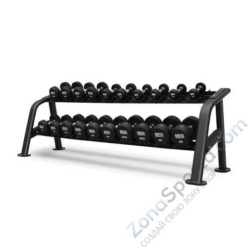 Набор обрезиненных гантелей  27.5-50 кг Bronze Gym BGDBR275-500