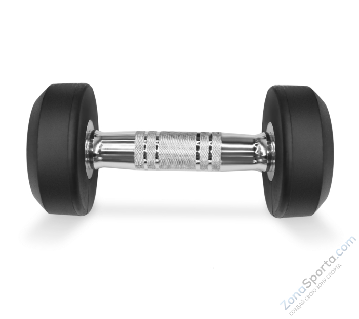 Набор обрезиненных гантелей Bronze Gym, 27.5-50 кг - 10 пар, шаг 2,5 кг