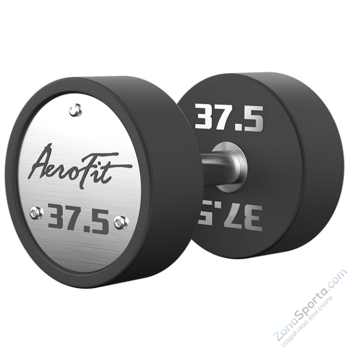 Набор полиуретановых гантелей AeroFit, 27,5-37,5 кг, 5 пар, шаг 2,5 кг