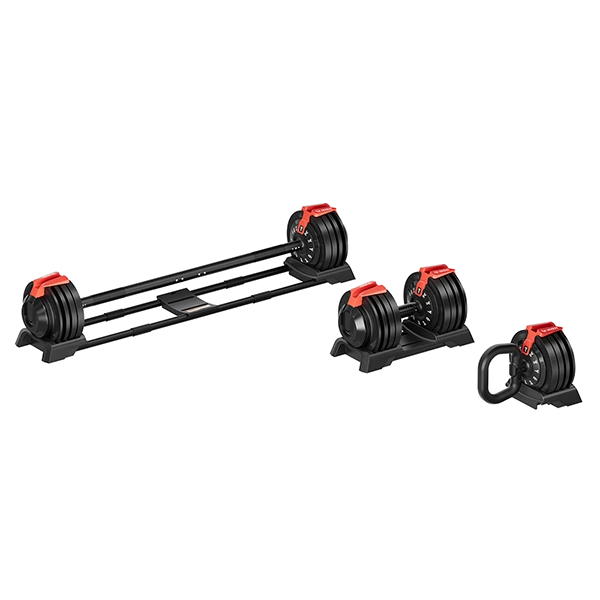 Набор регулируемый штанга+гантель+гиря HyFit 24 кг