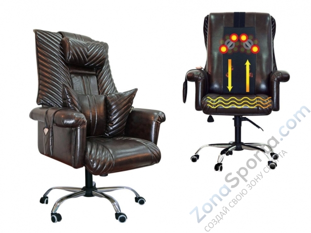 Офисное массажное кресло Ego President Шоколад