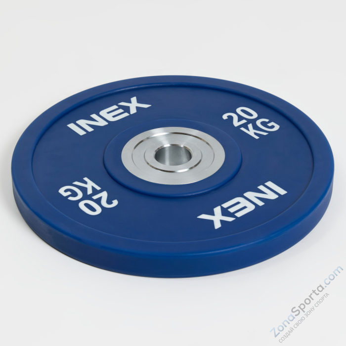 Олимпийский диск в уретане INEX PU Bumper Plate 20 кг