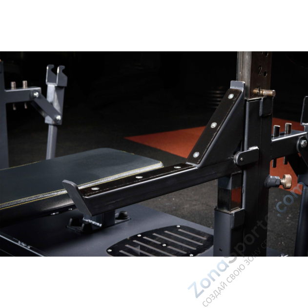 Скамья-стойка домкратная для жима лежа со страховочными упорами Olimpic Bench DHZ Fitness A-3146