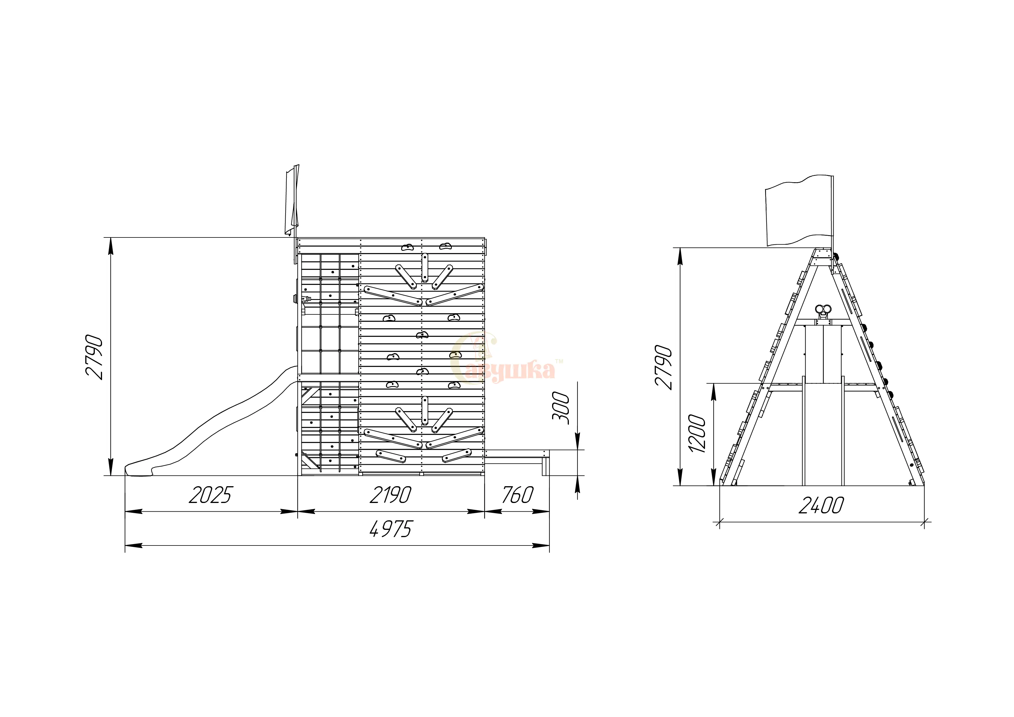Спортивный домик Савушка База-3 (Милитари)