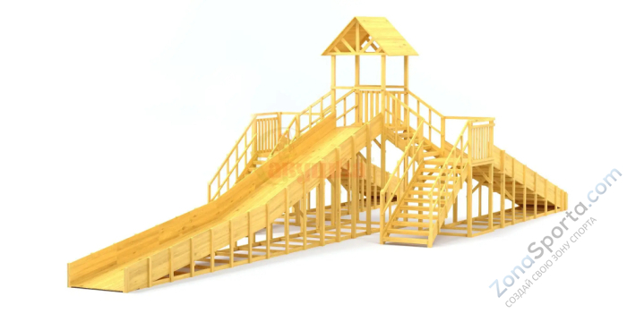 Зимняя горка Савушка Зима Wood 11